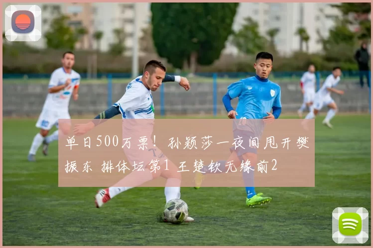 单日500万票!孙颖莎一夜间甩开樊振东 排体坛第1 王楚钦无缘前2